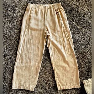 Velvet by Graham and Spencer Lola Linen Pants, Small, EUC